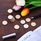 200 Pieces 1 Inch Unfinished Wood Slices Round Disc Circle Wood Pieces Wooden Cutouts Ornaments for Craft and Decoration